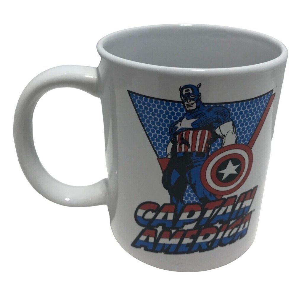 Marvel Comics 2011 Captain America super hero coffee mug tea cup ceramic Disney‎